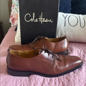 Cole Haan Men's Tan Leather Oxfords